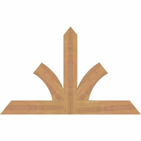 Ekena Millwork Richland Timber Gable Bracket, Western Red Cedar, 36"W x 23"H x 1 1/2"D x 3 1/2"F, 15/12 Pitch GBW036X23X0204RIC00SWR
